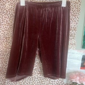 velour Mauve Biker shorts
